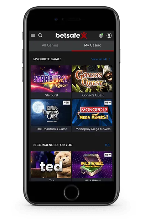 Aplikacja mobilna kasyna online Betsafe